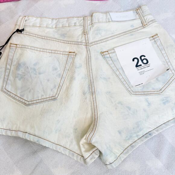RE/DONE 70s High Rise Short – Sunbleach Vintage-Fade Denim Size 26 NWT - Picture 14 of 16
